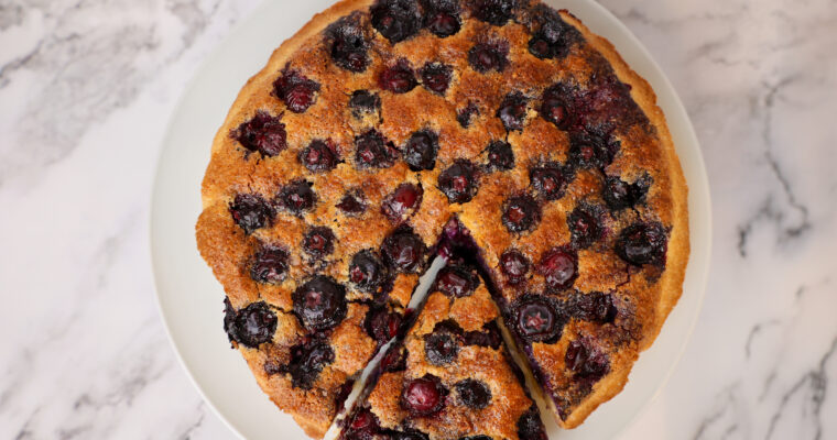 Almond blueberry tart